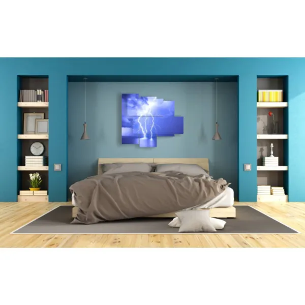 immagine fulmine nel blu stampe design moderne foto  3d Duudaart