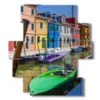 tableaux a venise ville de burano - version: 11 pannelli 137x151cm