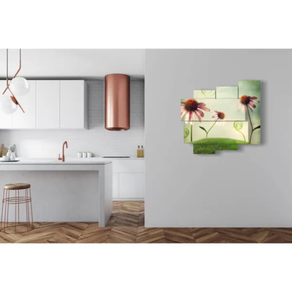 immagine di un colorato giardino tropicale stampe design foto  3d Duudaart