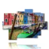 tableaux a venise ville de burano - version: 9 pannelli 164x114cm