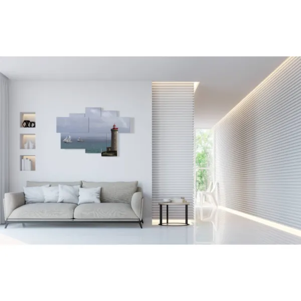 decorazione quadro mare e faro