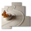 bild mit schmetterling in einer sandwelt - version: 4 pannelli 83x78cm