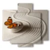 bild mit schmetterling in einer sandwelt - version: 5 pannelli 89x85cm