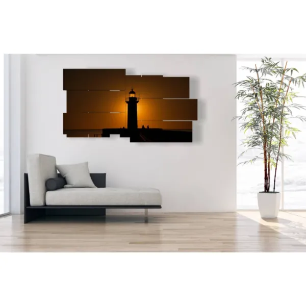 Decoraciones marinas y faro