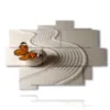 painting with butterfly in a world of sand - version: 9 pannelli 164x114cm