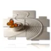 bild mit schmetterling in einer sandwelt - version: 10 pannelli 176x115cm