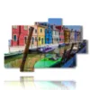 tableaux a venise ville de burano - version: 10 pannelli 173x114cm