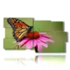 cuadros mariposas de colores con flores de colores - version: 10 pannelli 183x100cm