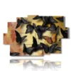 quadri con le farfalle nere e gialle - version: 9 pannelli 171x108cm