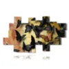 tableaux aux papillons noirs et jaunes - version: 19 pannelli 260x152cm