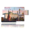 tableau avec photos des eglises de moscou - version: 7 pannelli 157x90cm