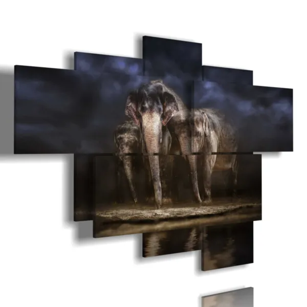 gepaintete Elefanten