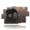 quadro con foto elefante all orizzonte - version: 9 pannelli 171x108cm