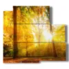 painting with autumn leaves photos - version: 5 pannelli 102x93cm