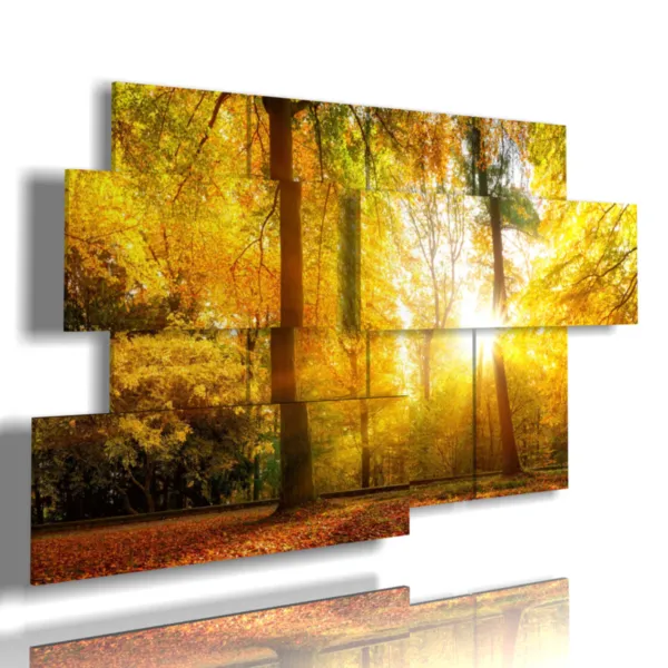 Herbstbild mit Blättern