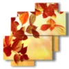 tableau avec feuilles d automne image - version: 4 pannelli 77x78cm