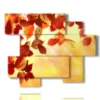 tableau avec feuilles d automne image - version: 6 pannelli 127x102cm