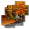 painting with autumn photos - version: 4 pannelli 77x78cm