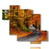 painting with autumn photos - version: 6 pannelli 127x110cm