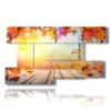 painting with autumn mountain photos - version: 9 pannelli 177x101cm