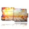 painting with autumn mountain photos - version: 10 pannelli 183x100cm