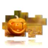 painting with autumn photos with pumpkins - version: 9 pannelli 185x115cm