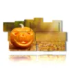 painting with autumn photos with pumpkins - version: 11 pannelli 197x106cm