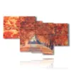 good morning autumn image painting - version: 7 pannelli 171x102cm