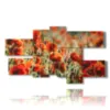 bild die mohnblumen im feld gemalt - version: 7 pannelli 177x102cm