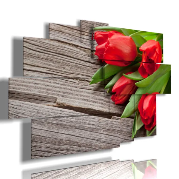 Paintings of tulips as a gift