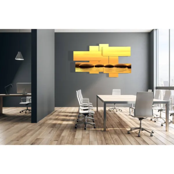 strada di sassi nel mare stampe design moderne foto  3d Duudaart