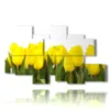 painting sun colored tulips - version: 8 pannelli 171x100cm