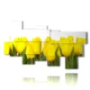 painting sun colored tulips - version: 9 pannelli 195x115cm