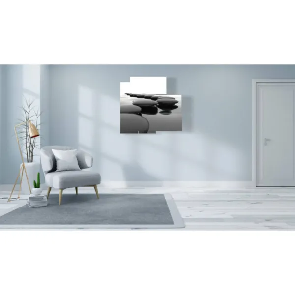 immagine percorso di pietre nere stampe design moderne foto  3d Duudaart