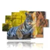 quadro con tigre in ritratto - version: 9 pannelli 171x108cm
