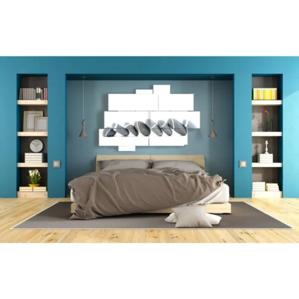 Cuadros con imagen de fila de piedras