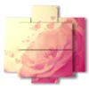 quadri di rose bianche in un atmosfera rosa - version: 5 pannelli 89x85cm