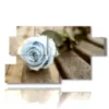 painting of blue roses like the summer sky - version: 7 pannelli 157x90cm