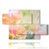 bild mit bunten blumen in einem traumgedicht - version: 5 pannelli 128x85cm