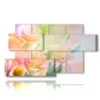 bild mit bunten blumen in einem traumgedicht - version: 7 pannelli 157x90cm