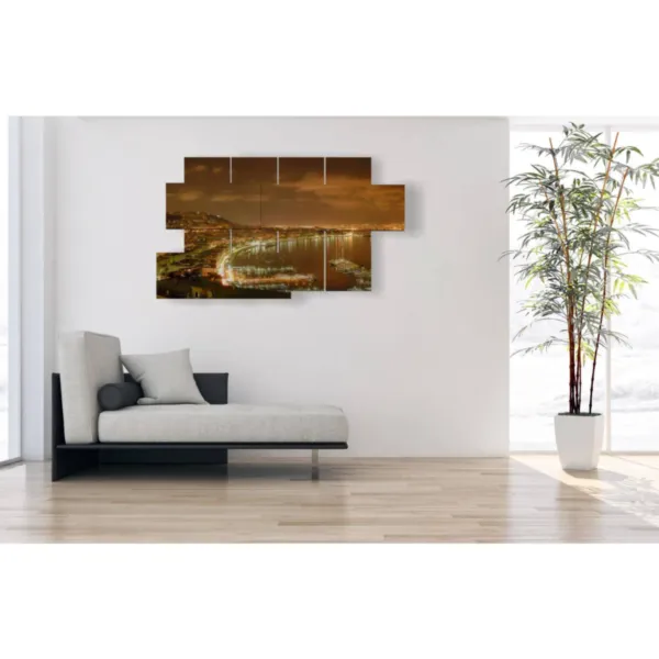 Foto de Nápoles al atardecer.