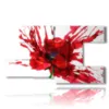 paintings red painting flowers - version: 8 pannelli 173x100cm