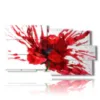 tableaux peinture rouge fleurs - version: 10 pannelli 183x100cm