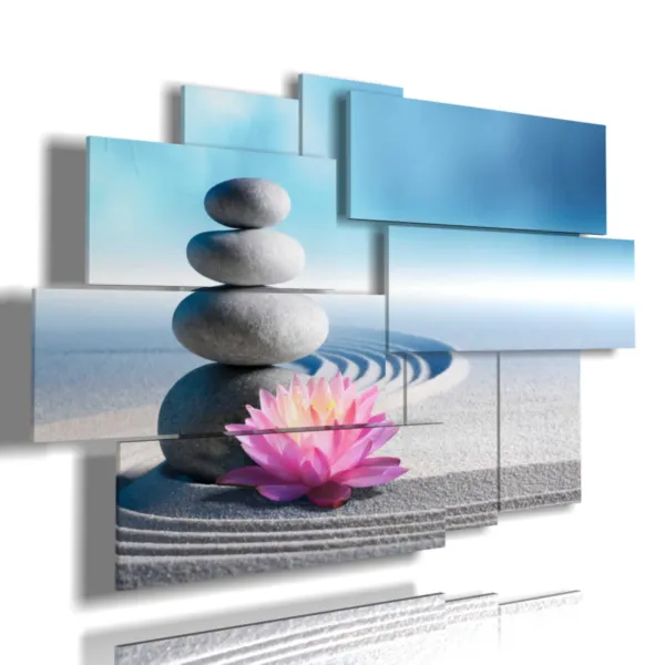 tableaux avec des fleurs violettes