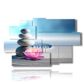 quadro con fiori viola