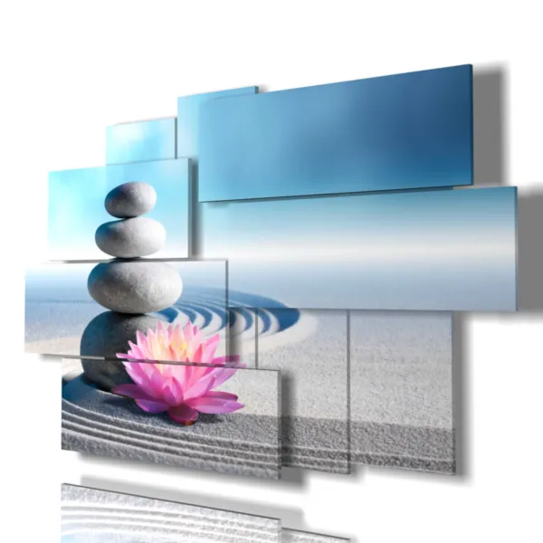 impresiones con flores violetas