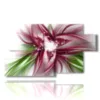 painting of photos colored flowers with magic heart - version: 7 pannelli 157x90cm