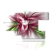 painting of photos colored flowers with magic heart - version: 7 pannelli 172x103cm