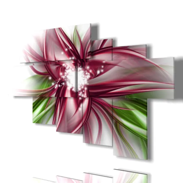 impressions de fleurs vives