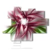 bild von bunten blumen mit magischem herz - version: 11 pannelli 181x146cm